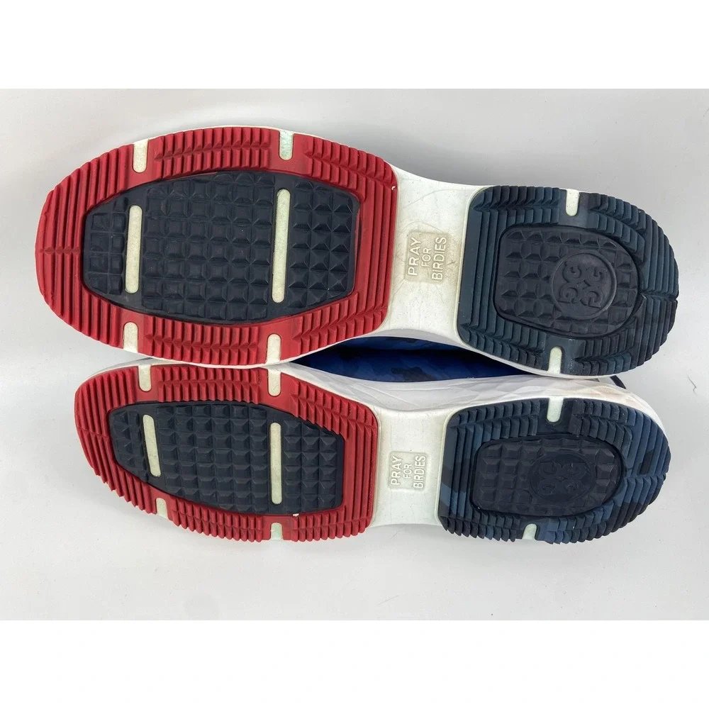 G/FORE Shoes Mens 12 Blue MG4+ Camo Golf Spikeless Sneakers Athletic Comfort - Picture 8 of 11